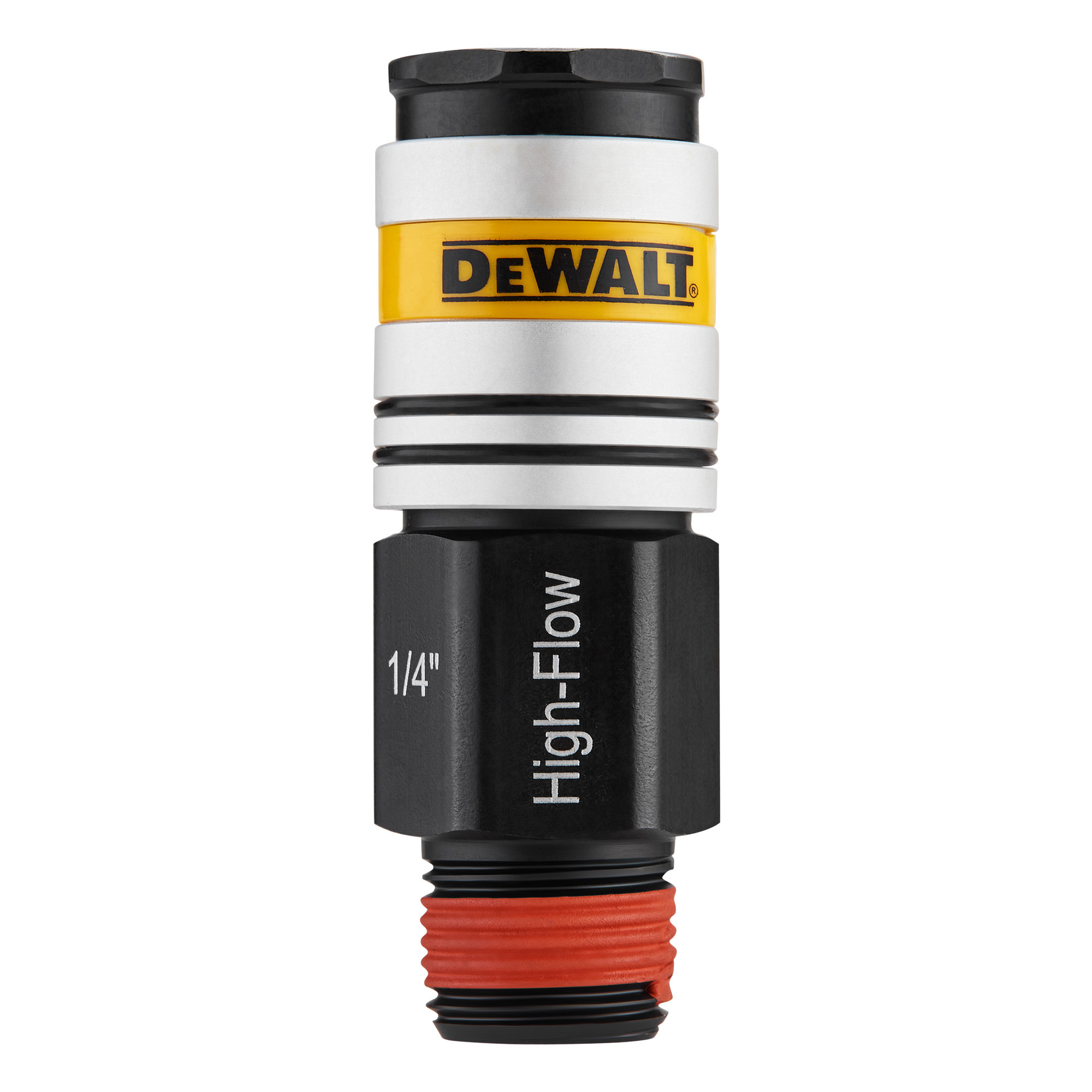 DEWALT High Flow Coupler, 3/8" NPT-Male, 1/4" Body, Model# DXCM036-0215
